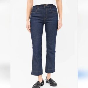 Khaite Jeans 27 Fiona Cropped Flare Dark Wash